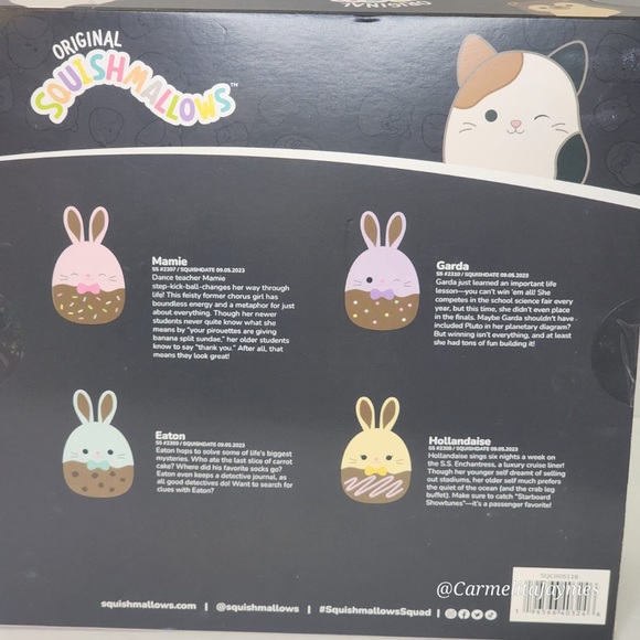 🖤 CHOCOLATE BUNNIES 🐰 Select Series 4 Pack Easter Original Squishmallow … - Picture 2 of 14